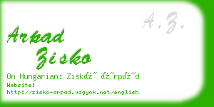 arpad zisko business card